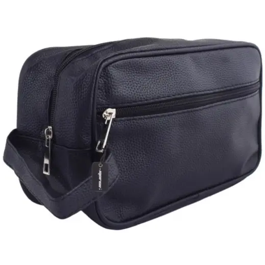 Classic PU Toiletry Bag Black Display